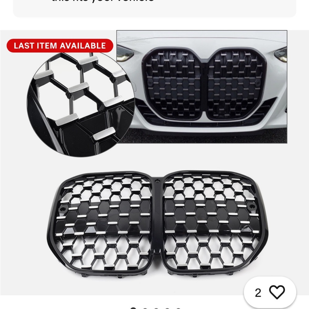 BMW Black Front Grille